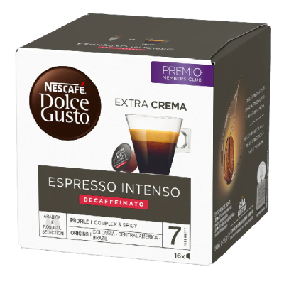 Estuche de 48 Cápsulas Dolce Gusto Espresso Intenso Descafeinado