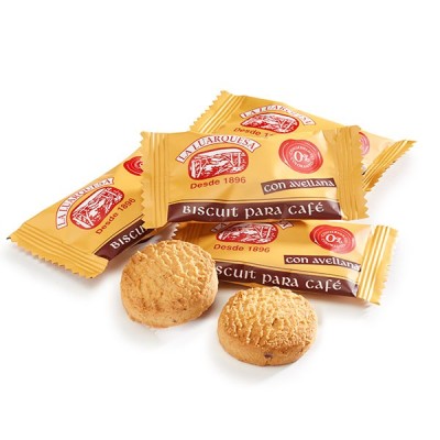 Caja de galletas Biscuit para café La Luarquesa