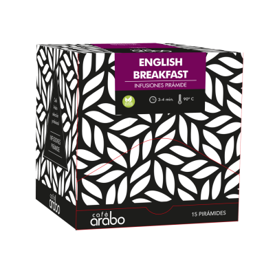 Estuche 15 unidades Té English Breakfast Pirámide Arabo