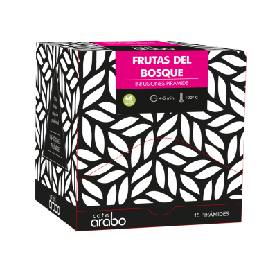 Estuche 15 unidades Infusión Frutas del Bosque Pirámide Arabo