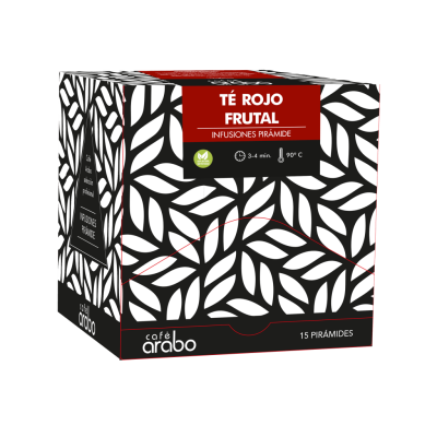 Estuche 15 unidades Té Rojo Frutal Pirámide Arabo