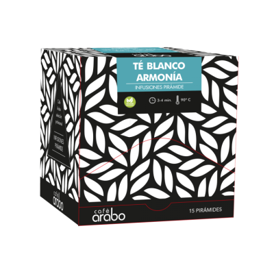 Estuche 15 unidades Té Blanco Armonia Pirámide Arabo