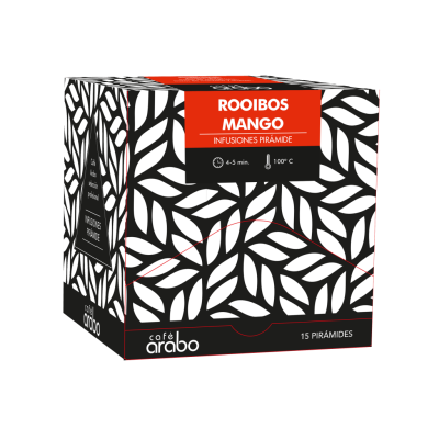 Estuche 15 unidades Infusión Rooibos Mango Pirámide Arabo
