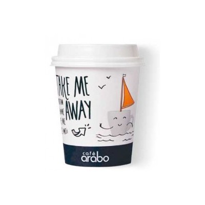 Tira 50 Vasos Take Away Arabo 8 oz