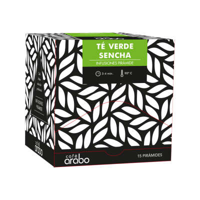 Estuche 15 unidades Té Verde Sencha Pirámide Arabo