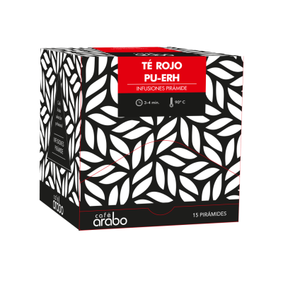 Estuche 15 unidades Té Rojo Pu-erh Pirámide Arabo