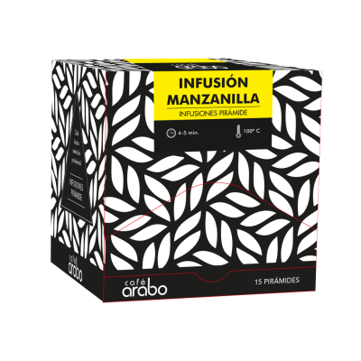 Estuche 15 unidades Infusión Manzanilla Pirámide Arabo