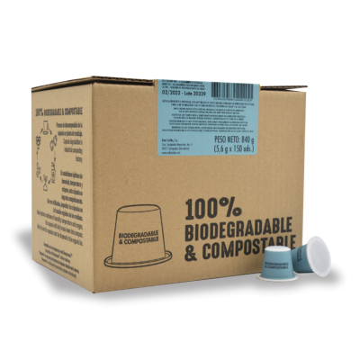 Caja 150 cápsulas compatibles con Nespresso - Descafeinado - Arabo