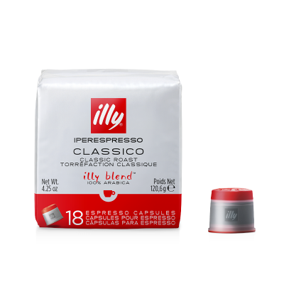 Estuche 18 Cápsulas Iperespresso de Café Classico illy