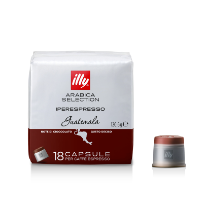 Estuche 18 Cápsulas Iperespresso de Café Arabica Selection Guatemala illy