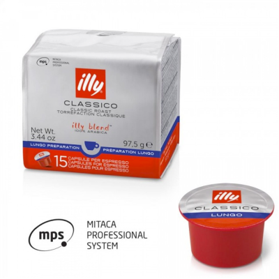 Estuche de 15 Cápsulas MPS de Café Lungo Illy
