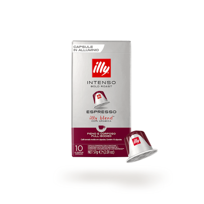Estuche 10 cápsulas compatibles con Nespresso - Intenso - illy