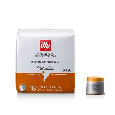 Estuche 18 Cápsulas Iperespresso Arabica Selection Colombia illy